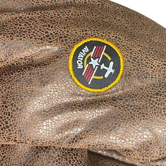 Aviator Pilot Flight Jacket Full Zip Sherpa Winter Coat Sz 2T Top Gun Little Me - Picture 4 of 6